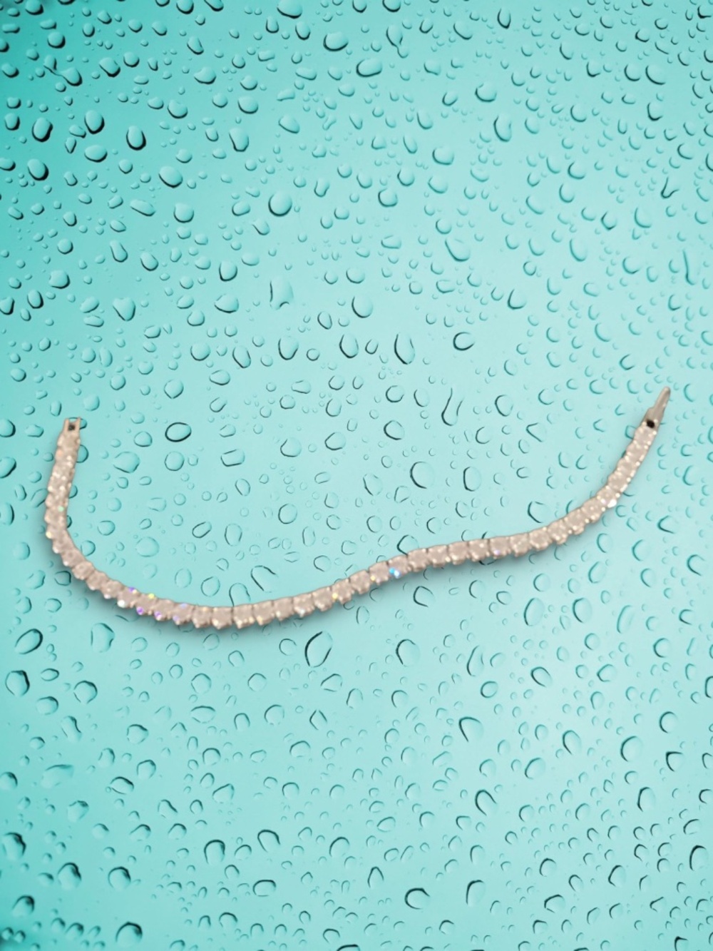 Silver-Tone Tennis Bracelet